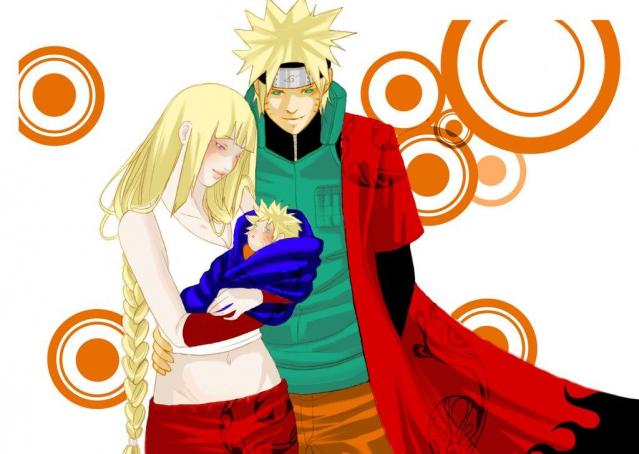 Naruto and Shion and their baby